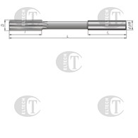 ROZWIERTAK MASZYNOWY FI  3,00 (H7)  15/61MM DIN 212-A PROSTY HA3 HSSE