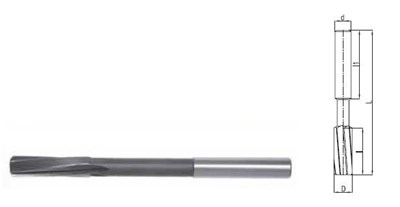 ROZWIERTAK MASZYNOWY FI  3,00 (H7)  15/61MM DIN 212-B SKRETNY HA3 HSS