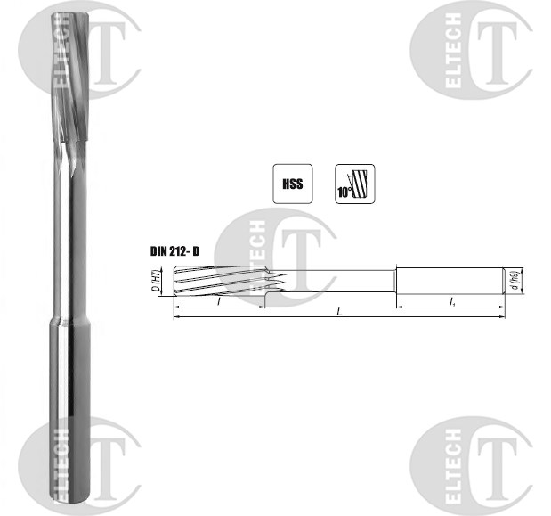 ROZWIERTAK MASZYNOWY FI  5,00 (H7)  23/86MM DIN 212-D SKRETNY HA5 HSS