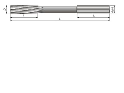 ROZWIERTAK MASZYNOWY FI 16,00 (H7)  52/170MM DIN 212-D SKRETNY HA12,5 HSS