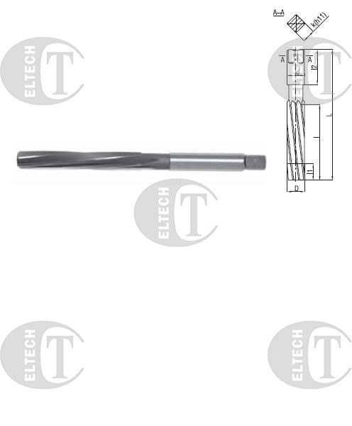 ROZWIERTAK RECZNY FI 16,00 (H7)  87/175MM DIN 206-B SKRETNY HSS