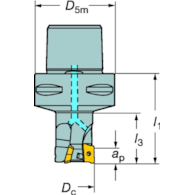 FREZ SKL FI 44,0 K90  11/60 Z4 C4 IK COROMILL 390