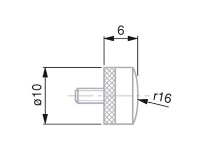 KONCOWKA POMIAROWA DO CZUJNIKA ZEG. D.10MM
