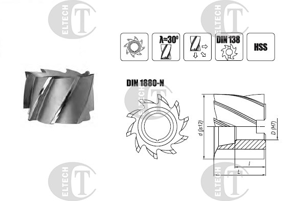 FREZ NASADZANY FI  63,0  40 Z8 d27 HSS