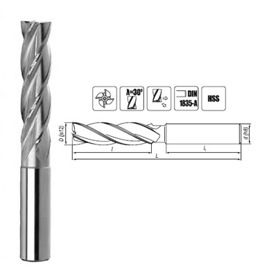 FREZ TRZPIENIOWY NFPA FI  7,0  30/80 Z4 HA10 HSS