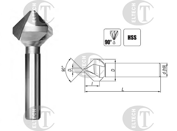 POGLEBIACZ DIN 335-C 90 * 6.3 F