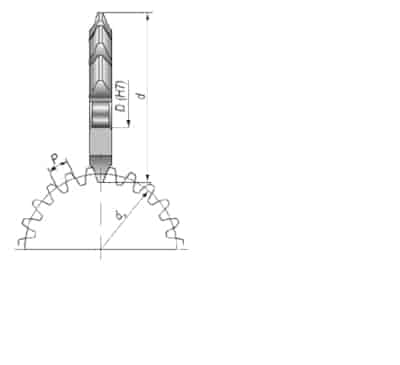 FREZ TARCZOWY MODULOWY FI  56,0 M1,5 NR8 d22 HSS