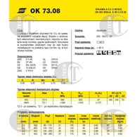 ELEKTRODA OK 73.08 3.20/2.3 /KARTON 13.8KG/