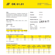 ELEKTRODA OK 61.81 3.20/2.0 /KARTON 6.0 KG/ VP